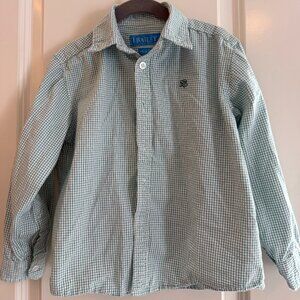 J Bailey Roscoe Green Button Down Shirt Size 5